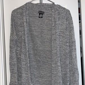 grey cardigan